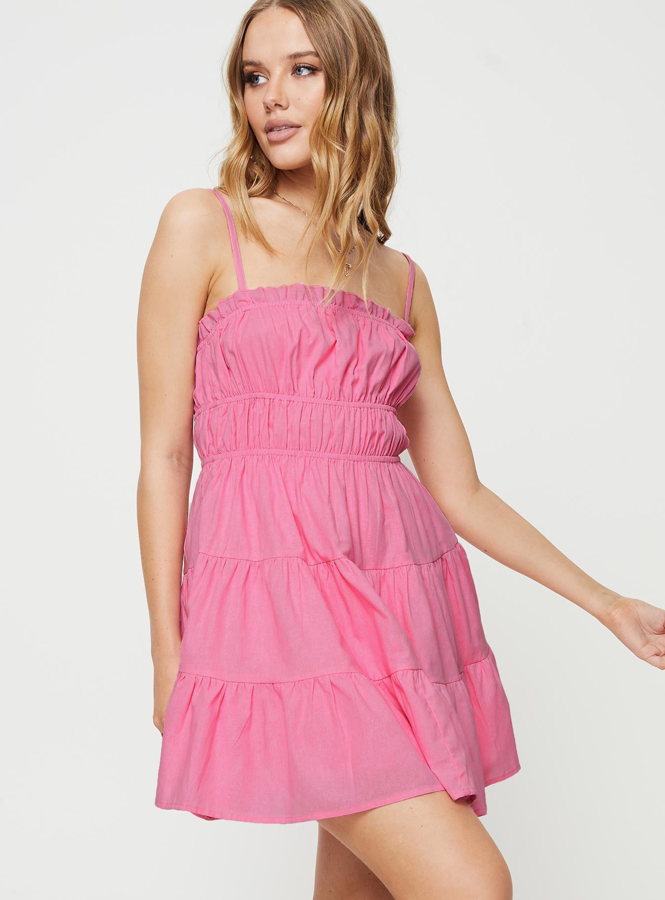 Ceara Mini Dress Pink - Image 2