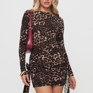 Glory Mini Dress Leopard