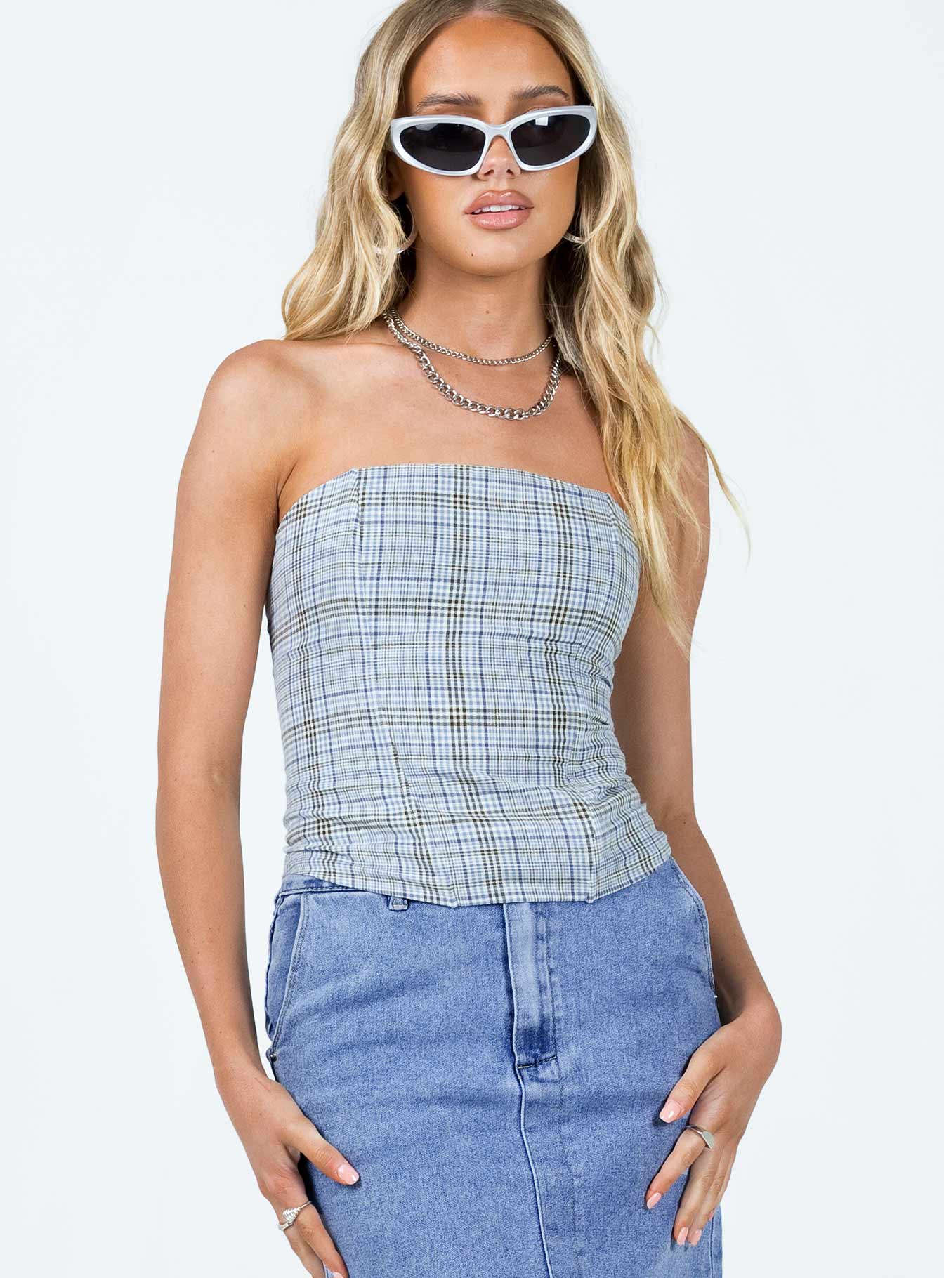Catalonia Tube Top Blue - Image 2