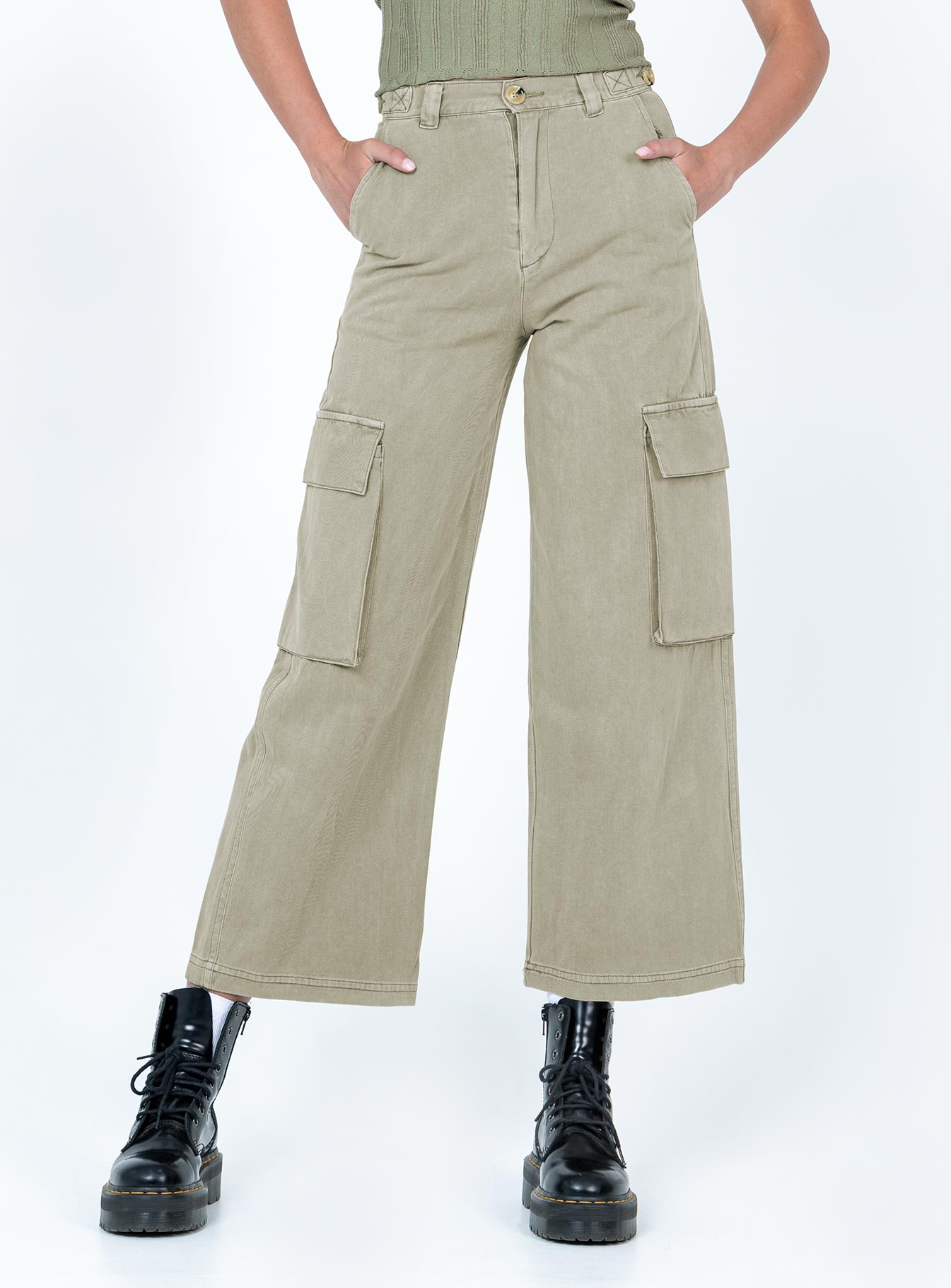 The Stevie Cargo Pants Khaki - Image 2