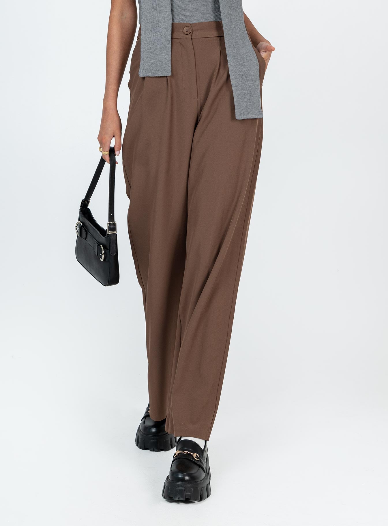 Archer Pants Brown Eco Tall - Image 2