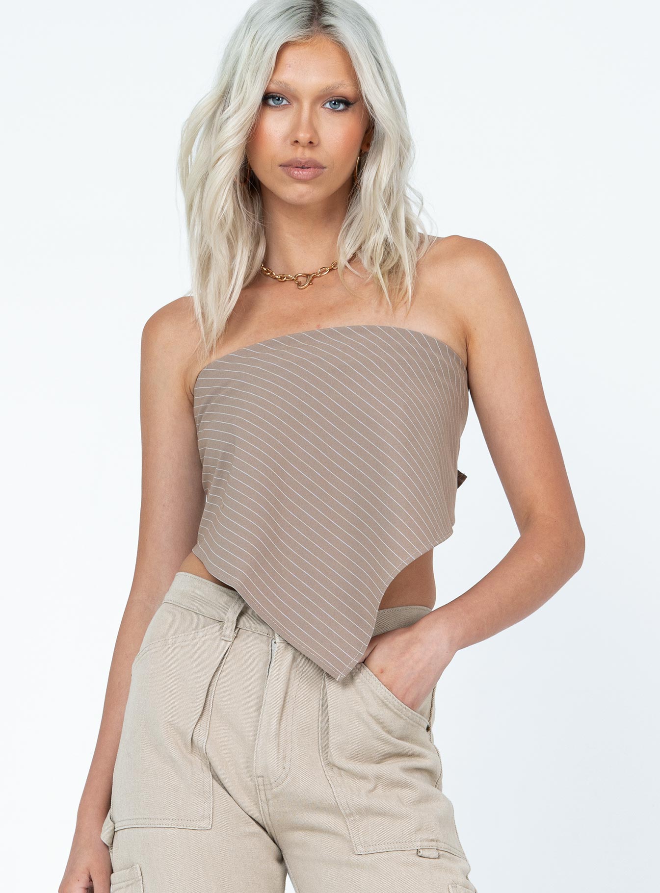 Titius Hair Scarf Beige - Image 2