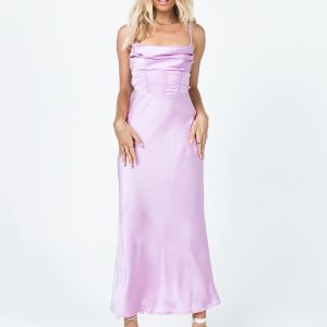Lillie Midi Dress Purple