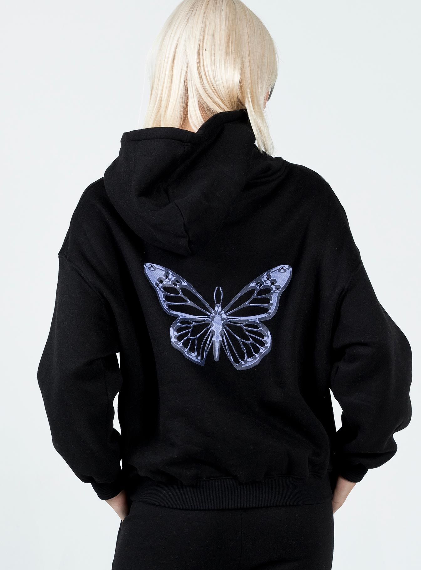 Lilly Butterfly Hoodie Black - Image 2