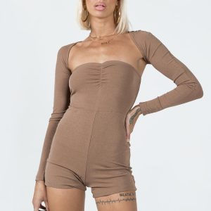Karlie Romper Beige