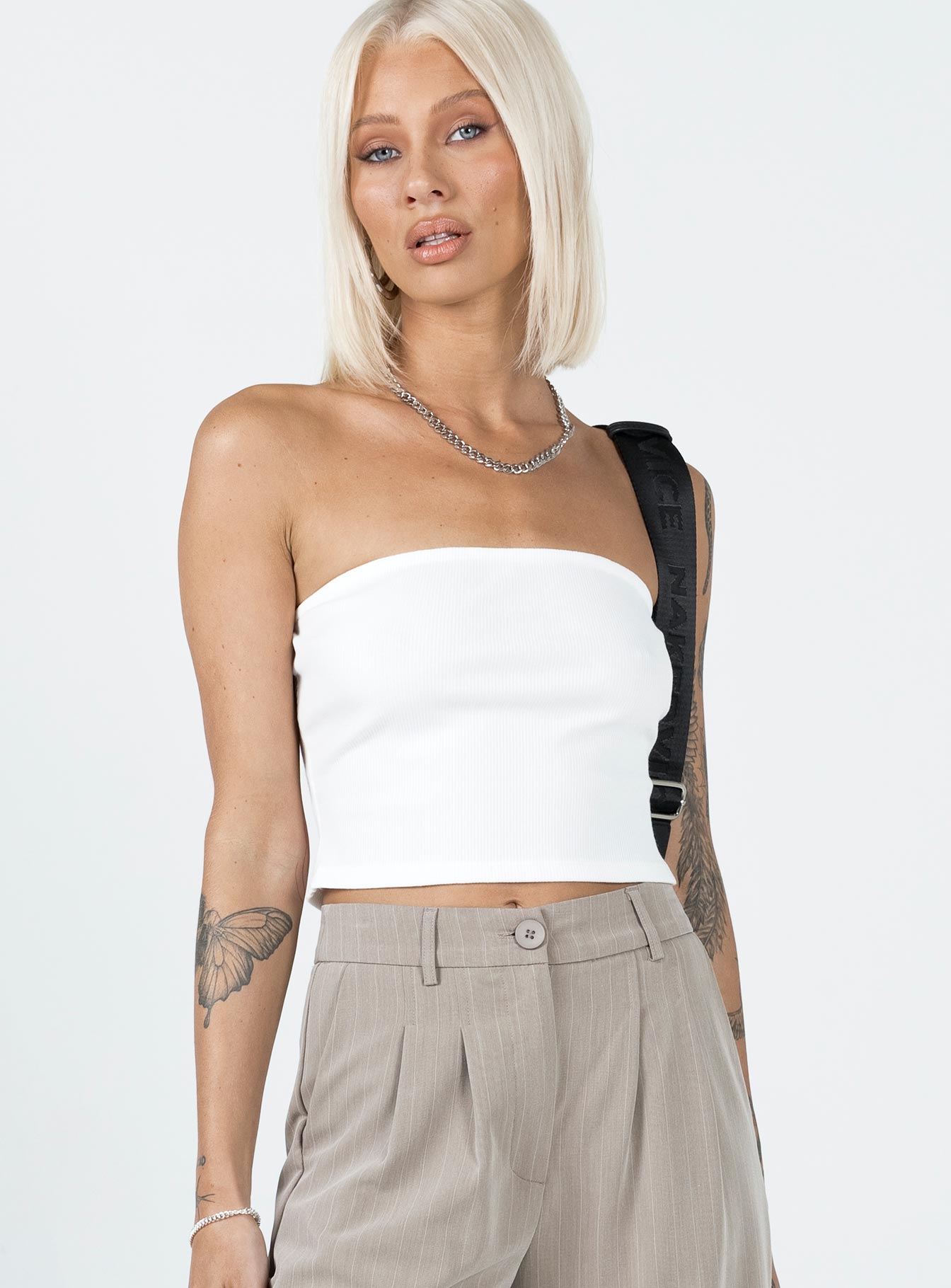 Rosehill Strapless Top White - Image 2