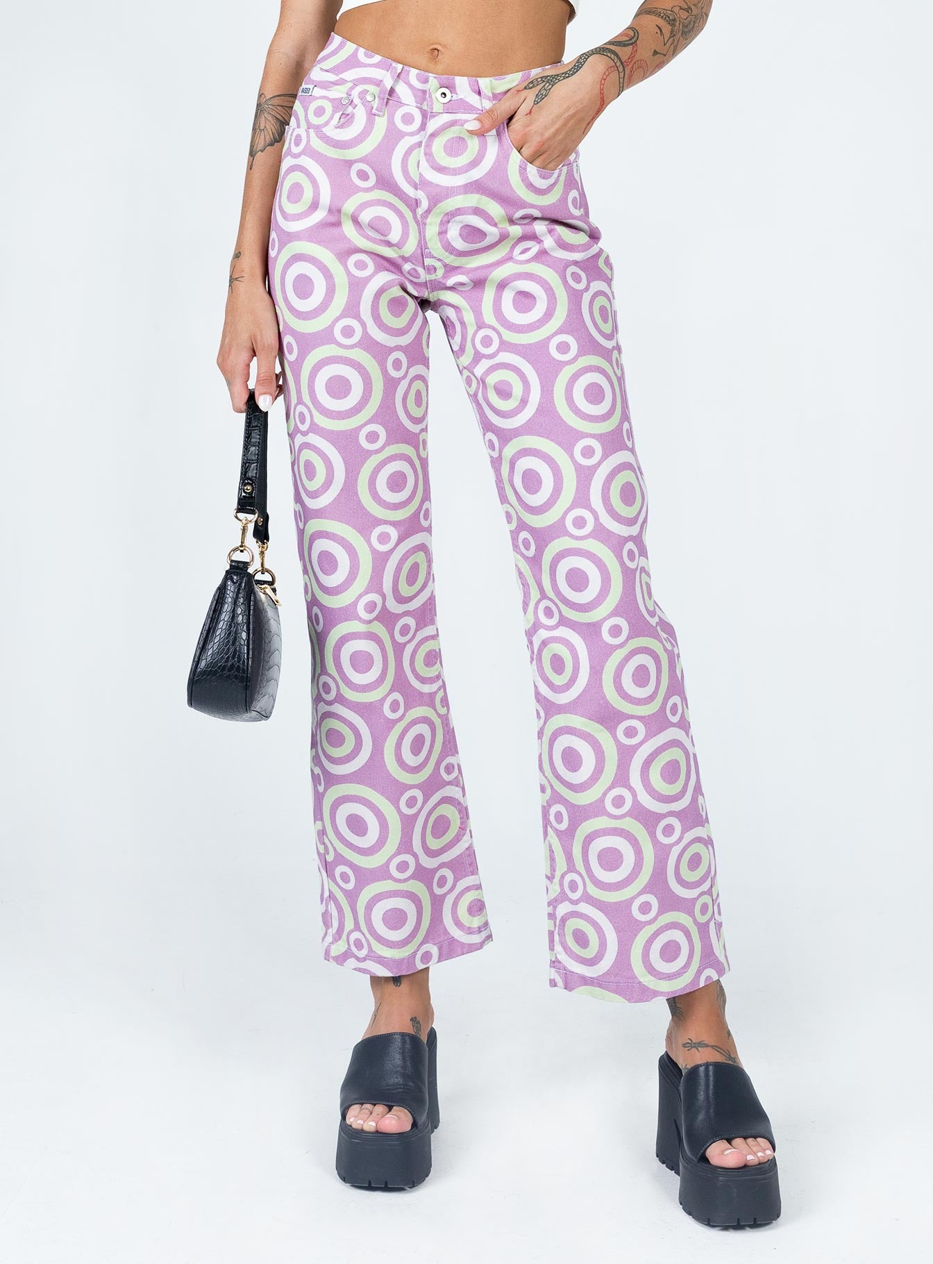 The Ragged Priest Portal Denim Jeans Lilac - Image 2