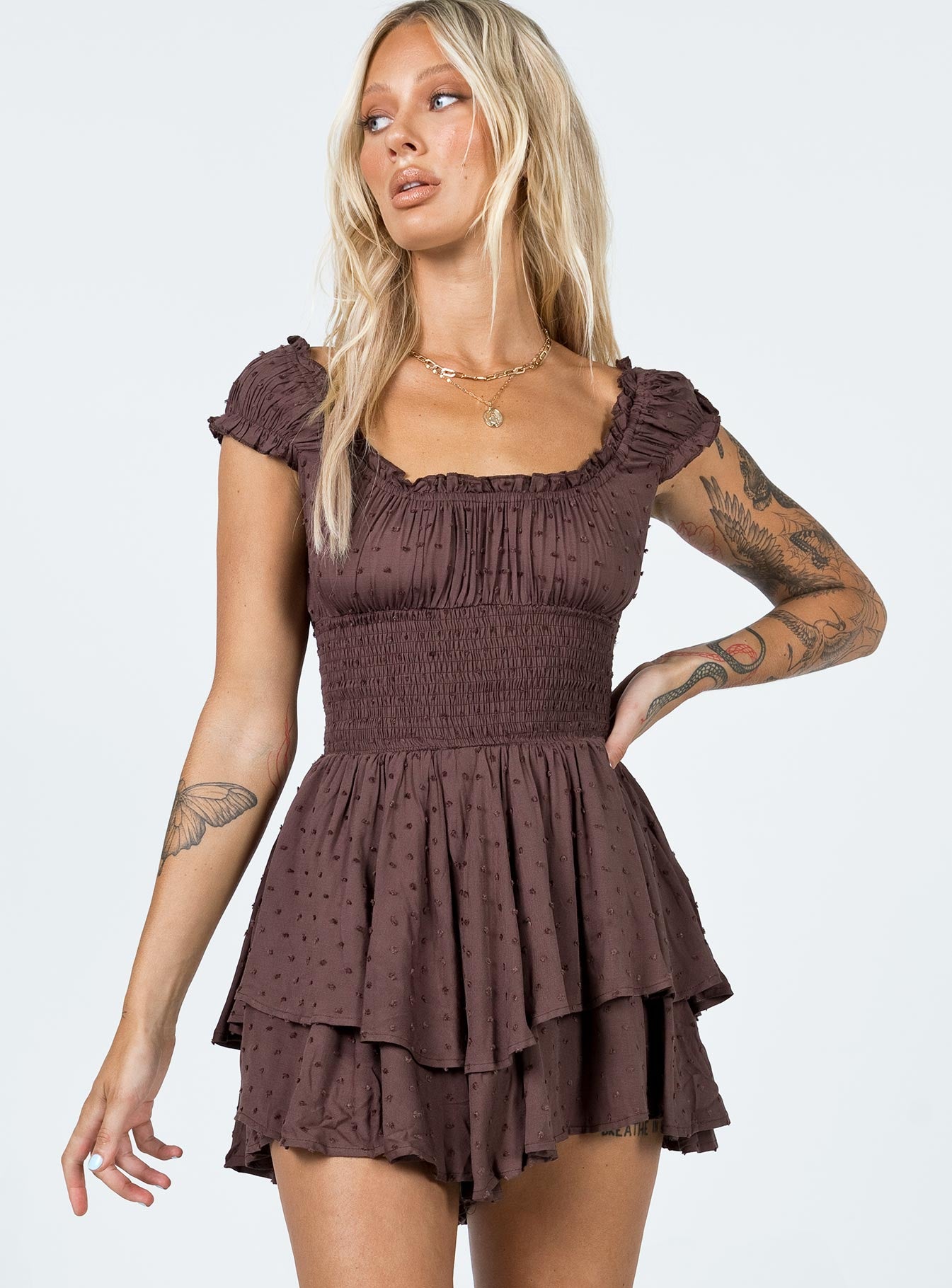 The Love Galore Romper Brown - Image 2