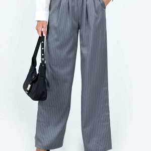 Higgins Pants Grey Pinstripe