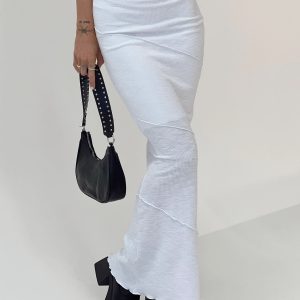 Oscar Maxi Skirt White Tall