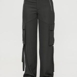 Matcha Silky Utility Cargo Pants Slate