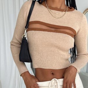 Orsette Two Piece Knit Top Beige