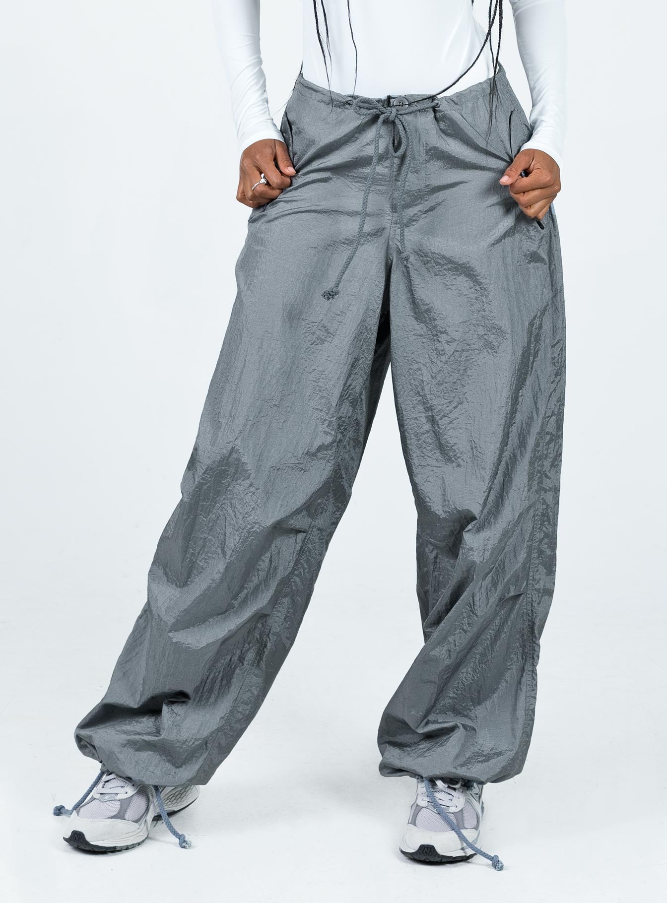 Motel Chute Trousers Grey - Image 2