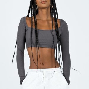 Paynton Long Sleeve Top Grey