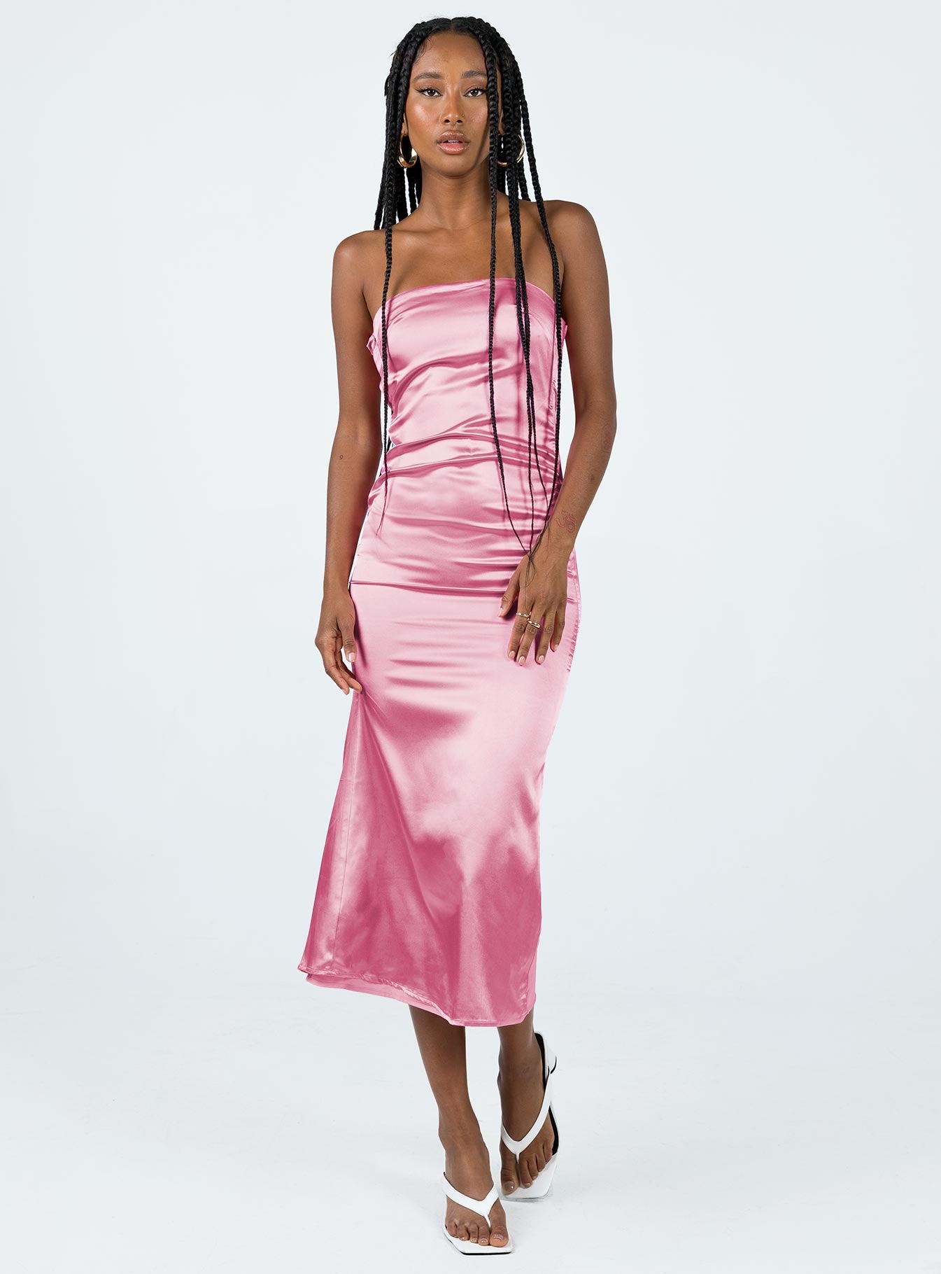 Shaya Strapless Maxi Dress Pink - Image 2