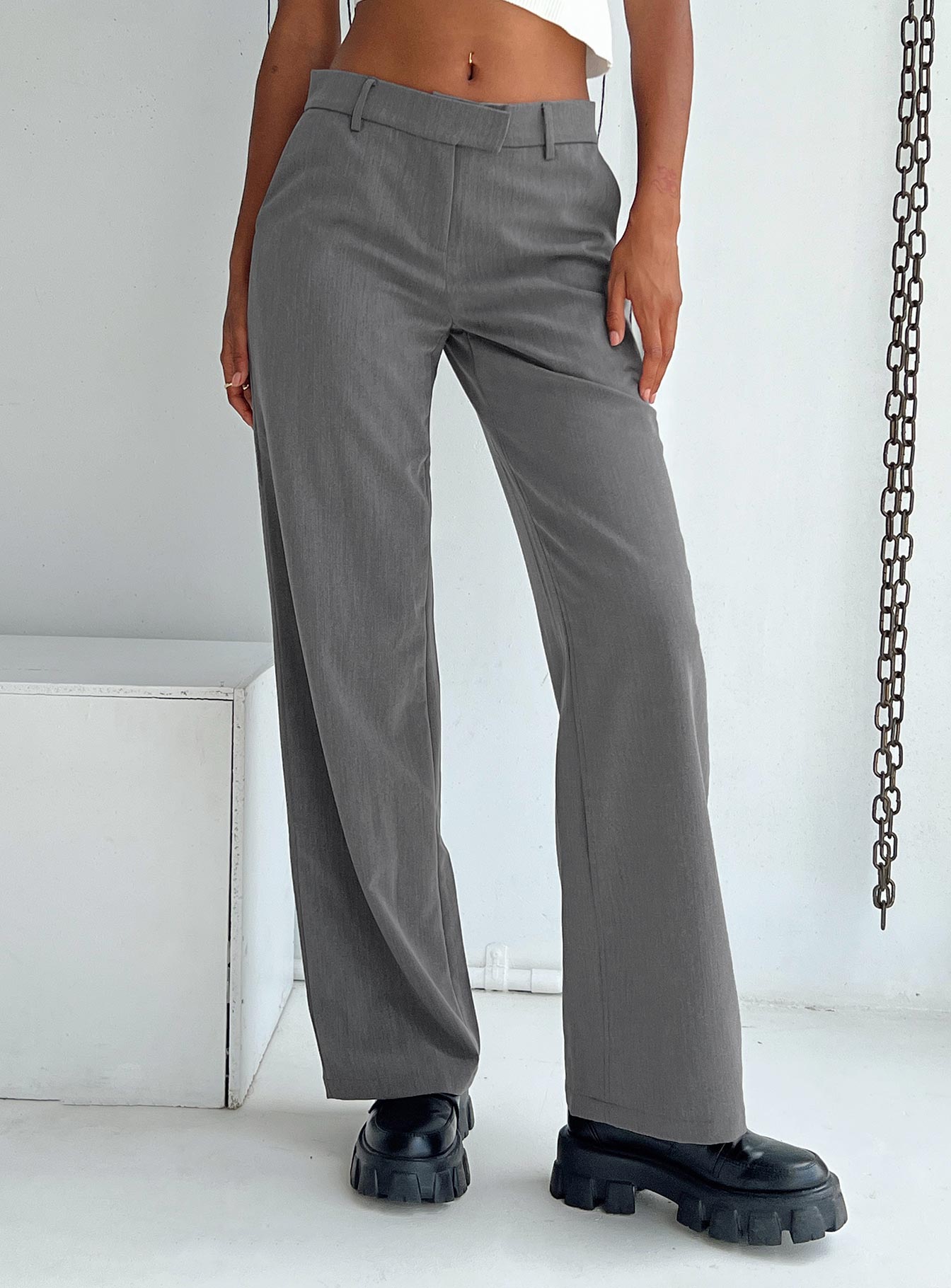 Motel Jabba Trouser Charcoal - Image 2