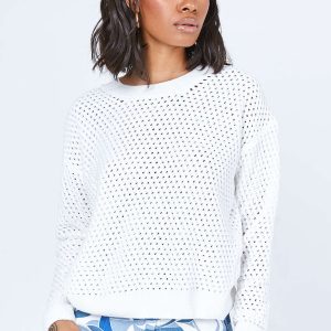 Lucien Sweater White