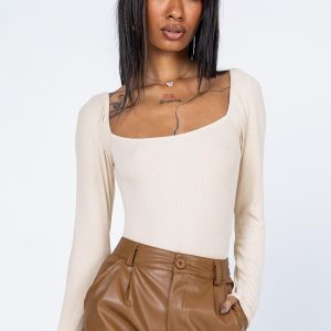 Charlotte Bodysuit Beige