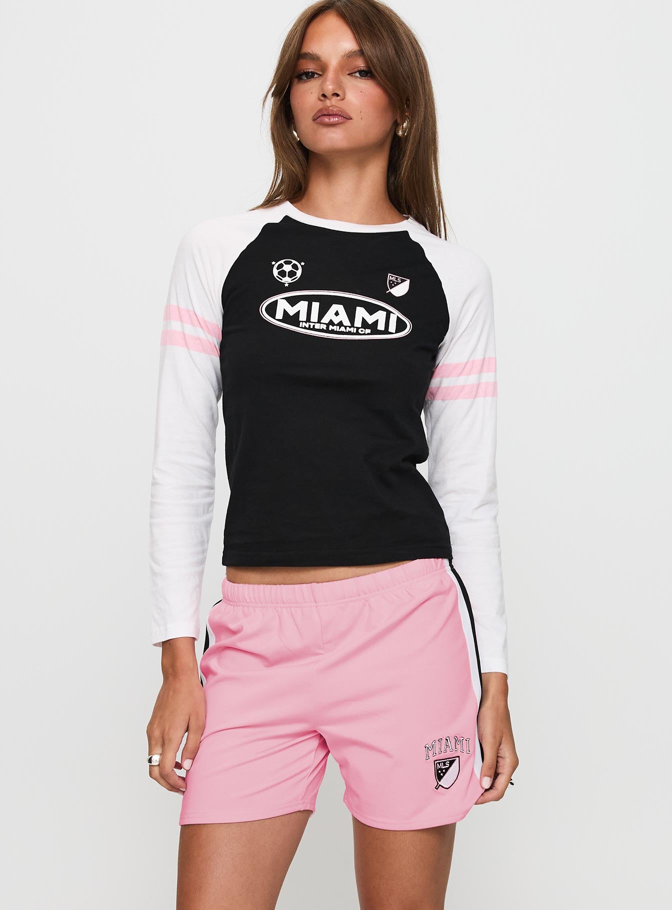 Bend It Athletic Shorts Pink - Image 2