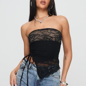 Chianti Strapless Top Black