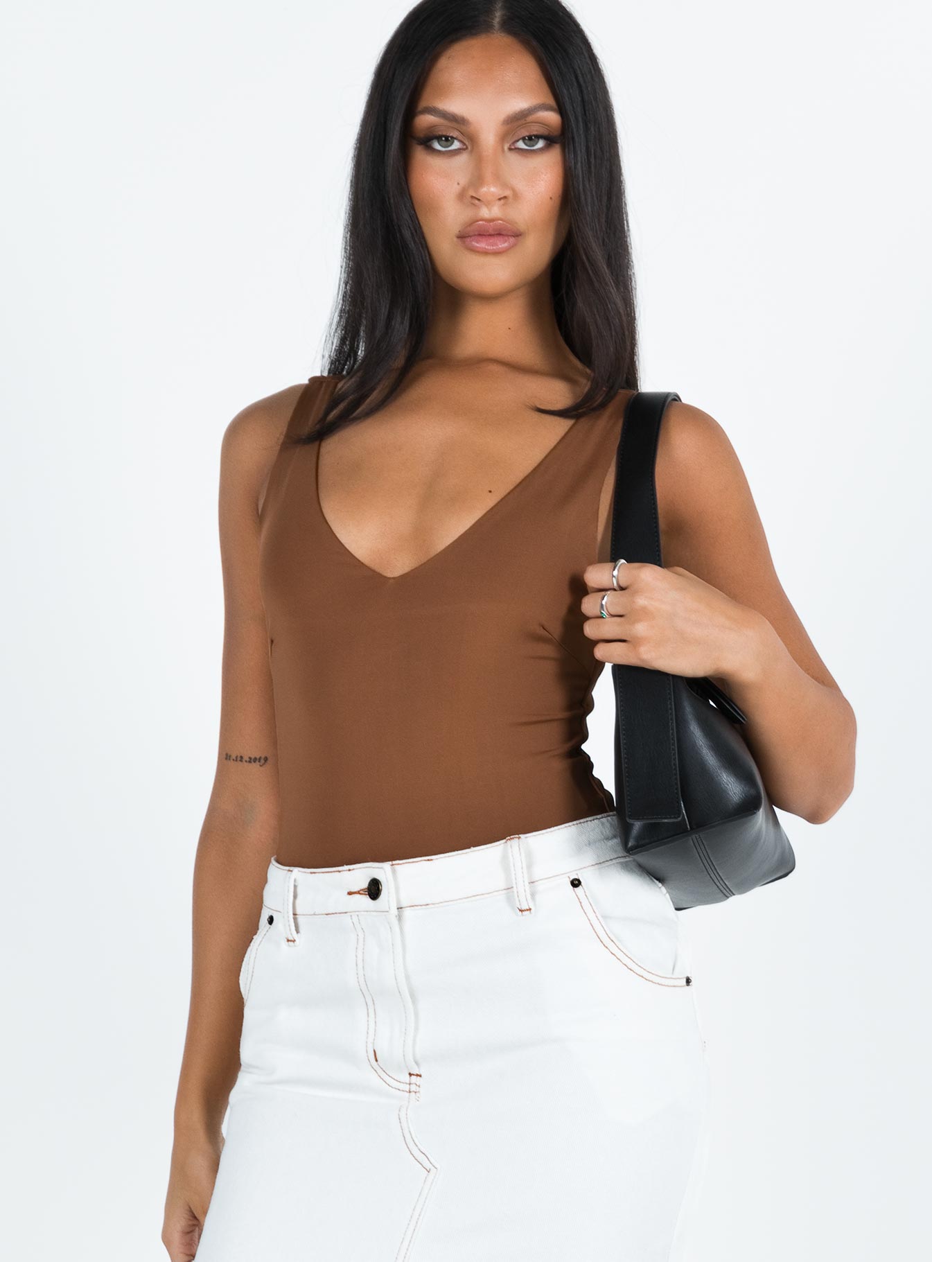 Sosie Bodysuit Brown - Image 2