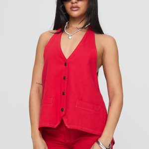 Hills Halter Crimson