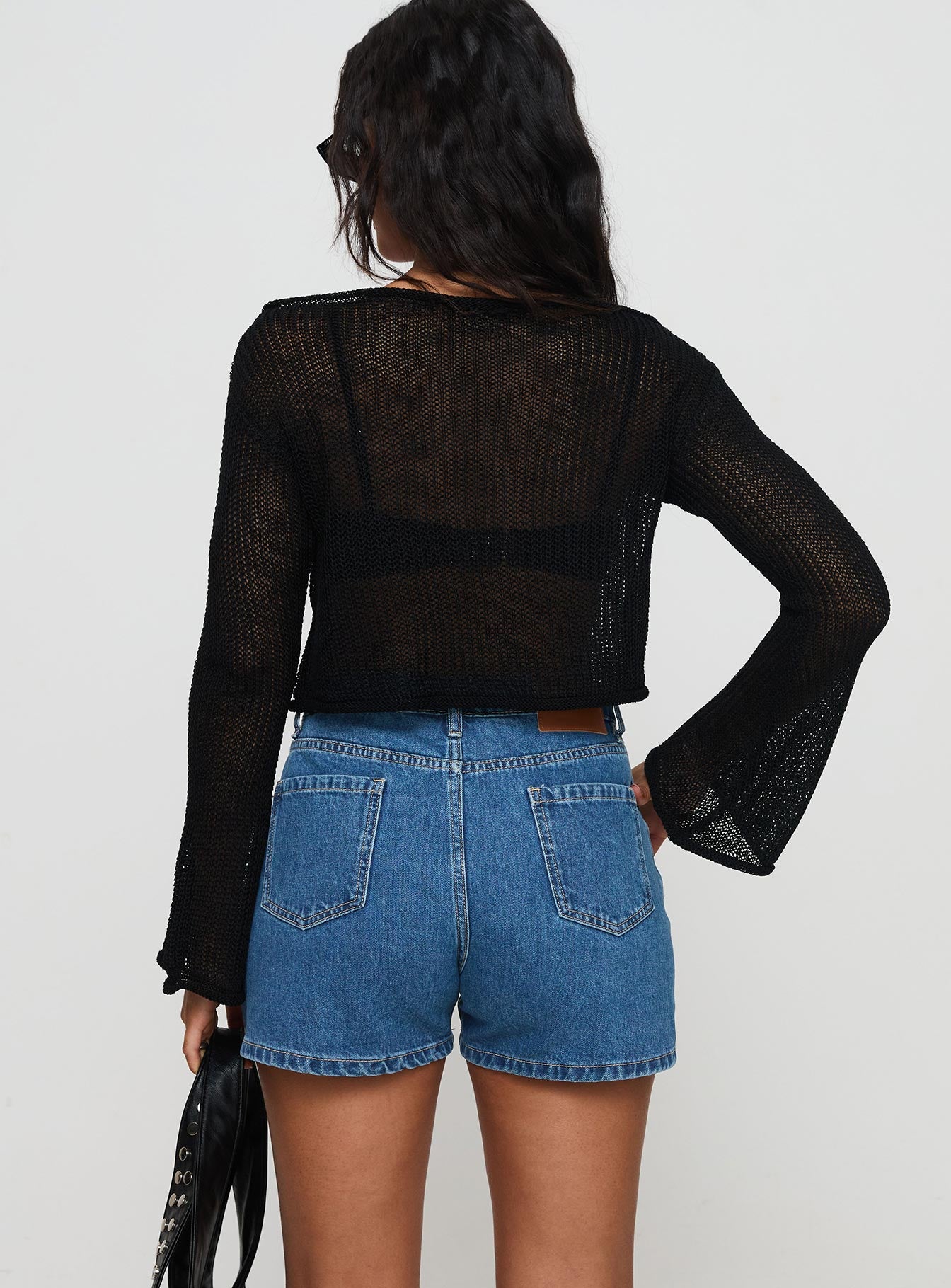 Saldana Shorts Mid Blue Denim - Image 5
