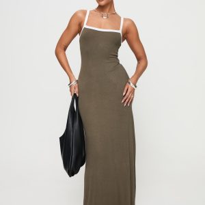 Austrina Maxi Dress Olive
