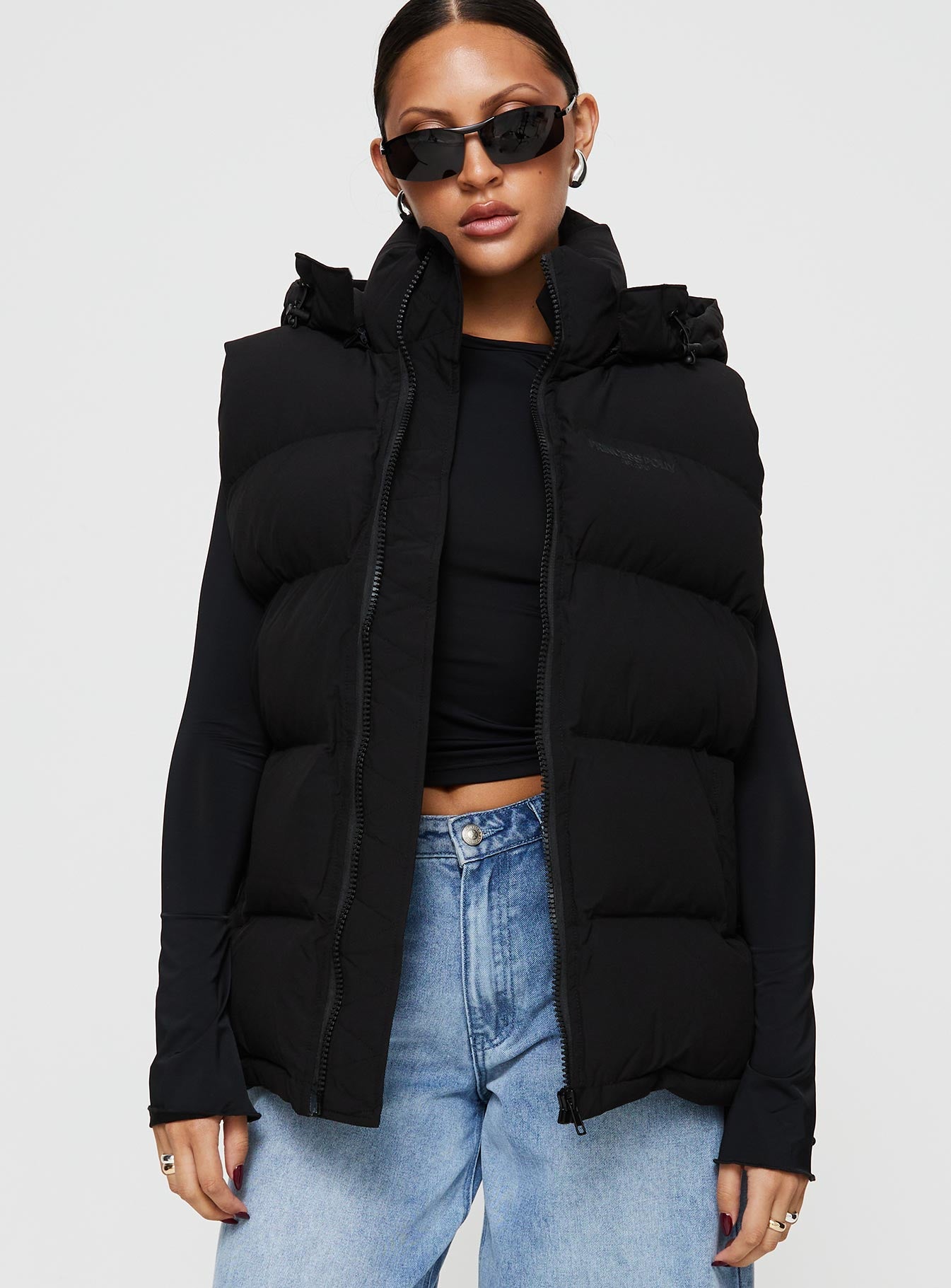 Dream Puff Technical Puffer Vest Black - Image 2