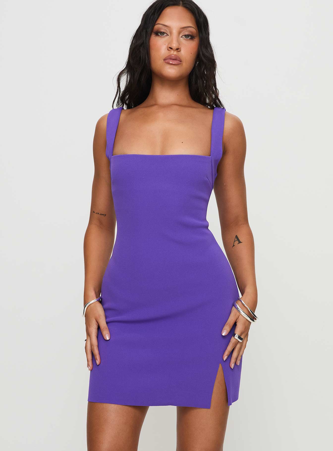 Bombshell Mini Dress Purple - Image 2