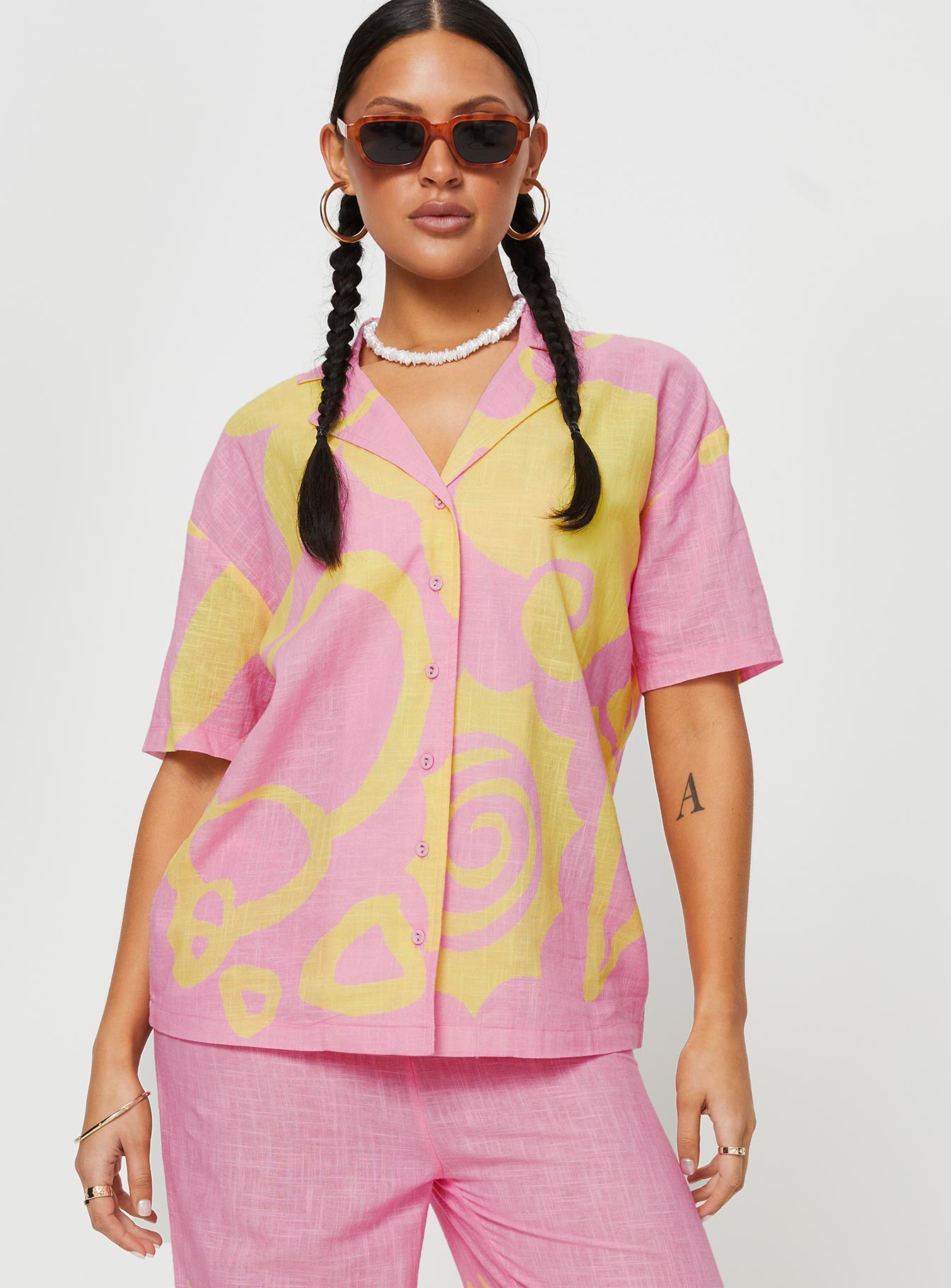 Sollene Top Pink / Yellow - Image 4