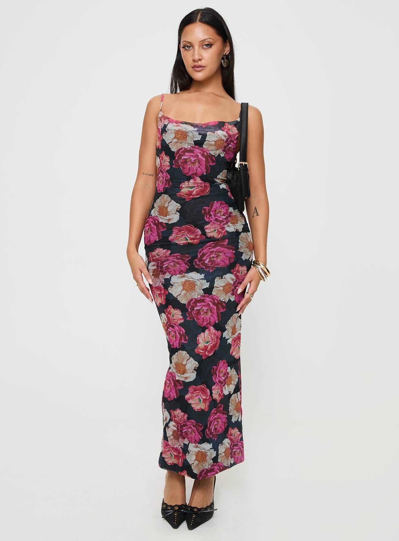 Auley Maxi Dress Multi / Red Floral - Image 2