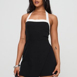 Masonne Romper Black / White