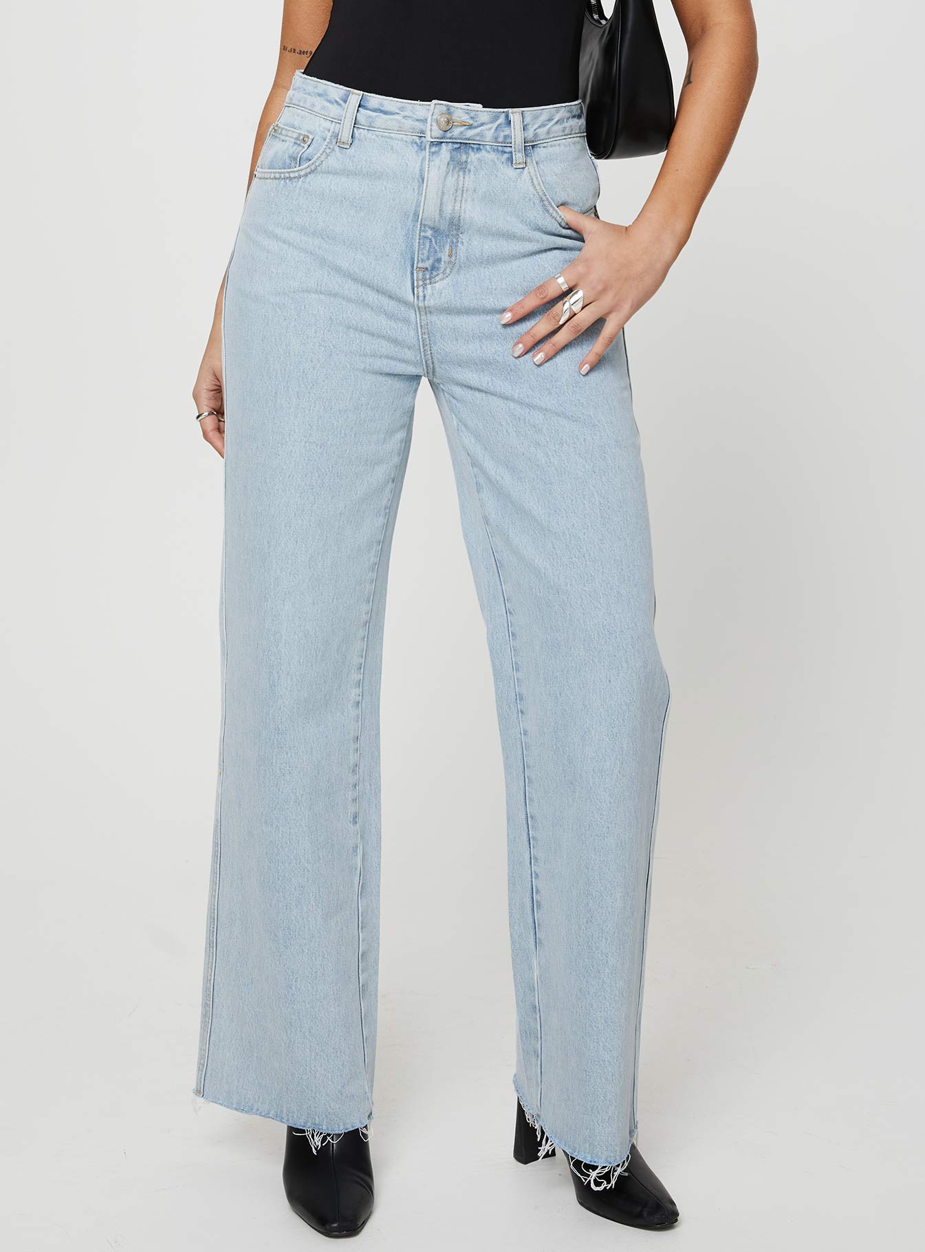 Arlington Straight Leg Denim Jeans Light Wash Tall - Image 3