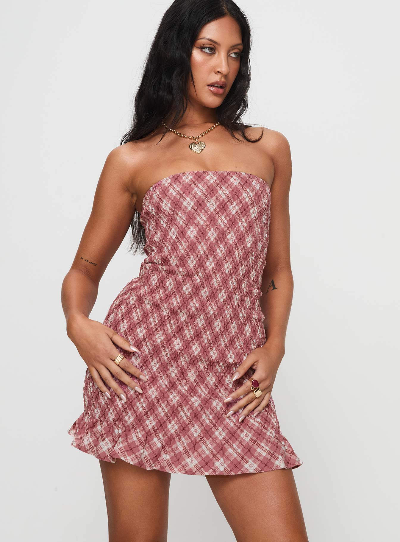 Takiyo Mini Dress Pink - Image 2