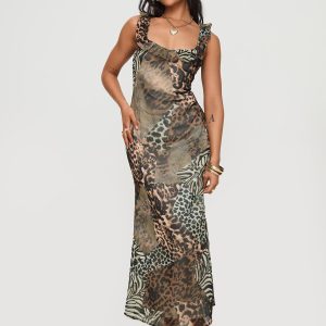 Ismeralda Maxi Dress Leopard