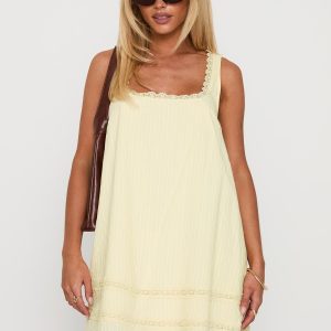 Alanah Mini Dress Lemon