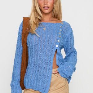 Lenker Knit Jumper Blue