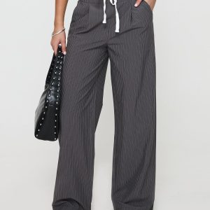 Auclaire Pinstripe Pant Charcoal