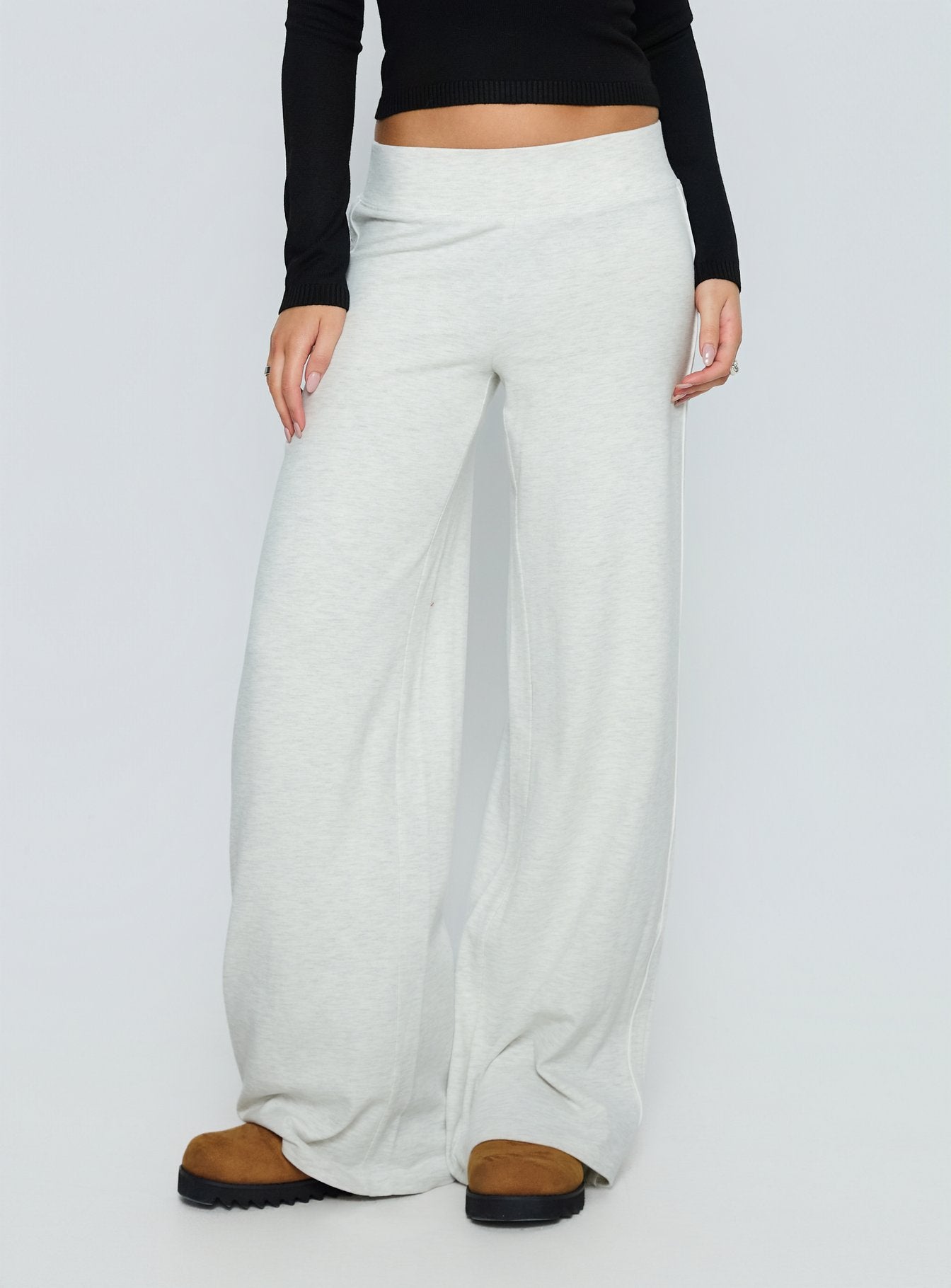 Ascenda Straight Leg Track Pant Grey Marle - Image 2
