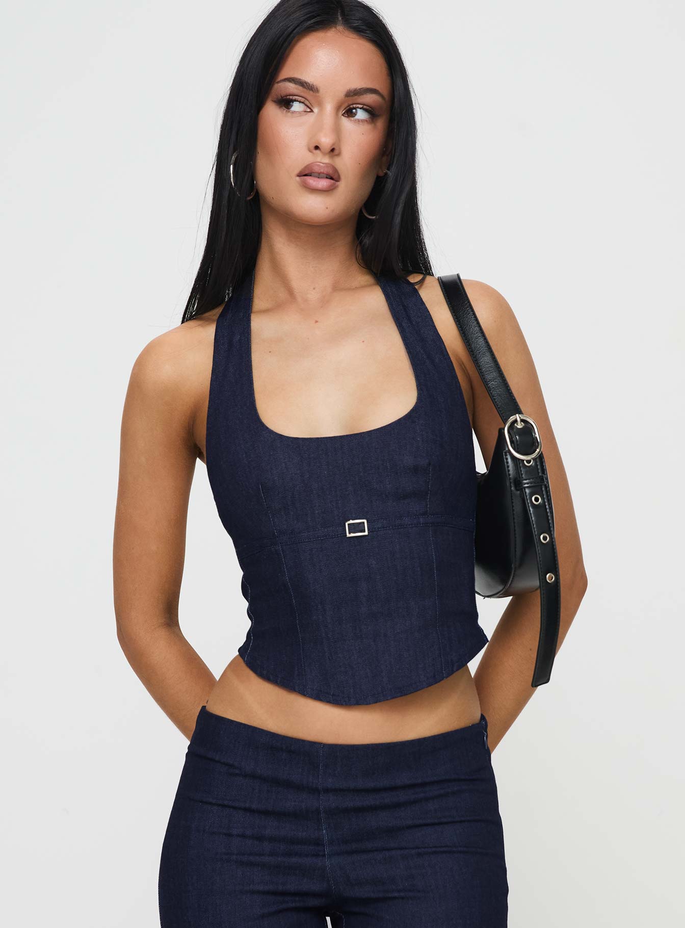 Nasya Halter Top Indigo - Image 2