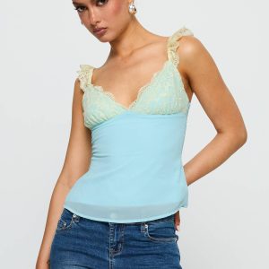 Delvonte Top Blue / Yellow