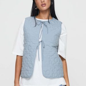 Frostwind Quilted Vest Blue