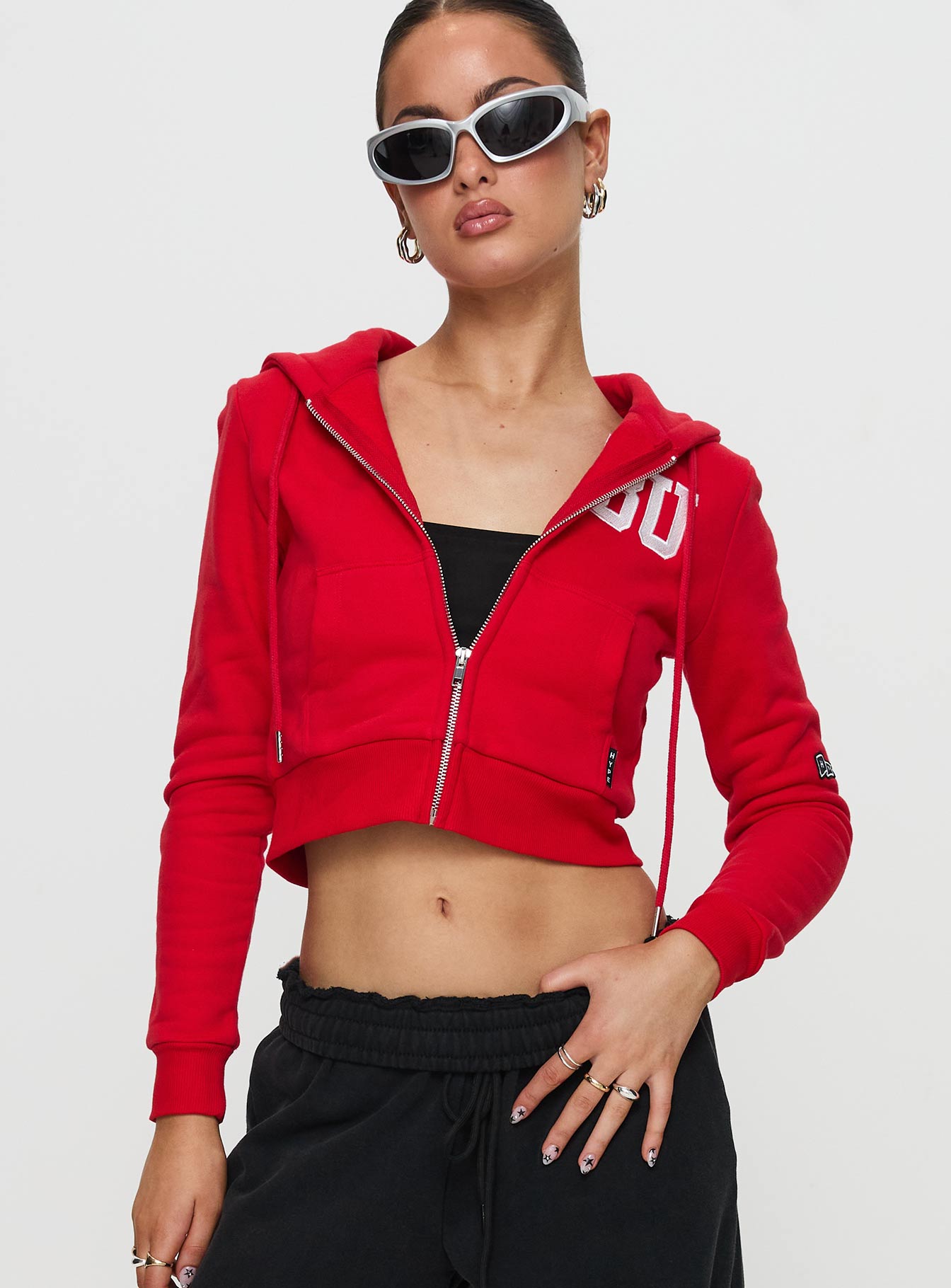 BU MIA Zip Sweater Red - Image 2