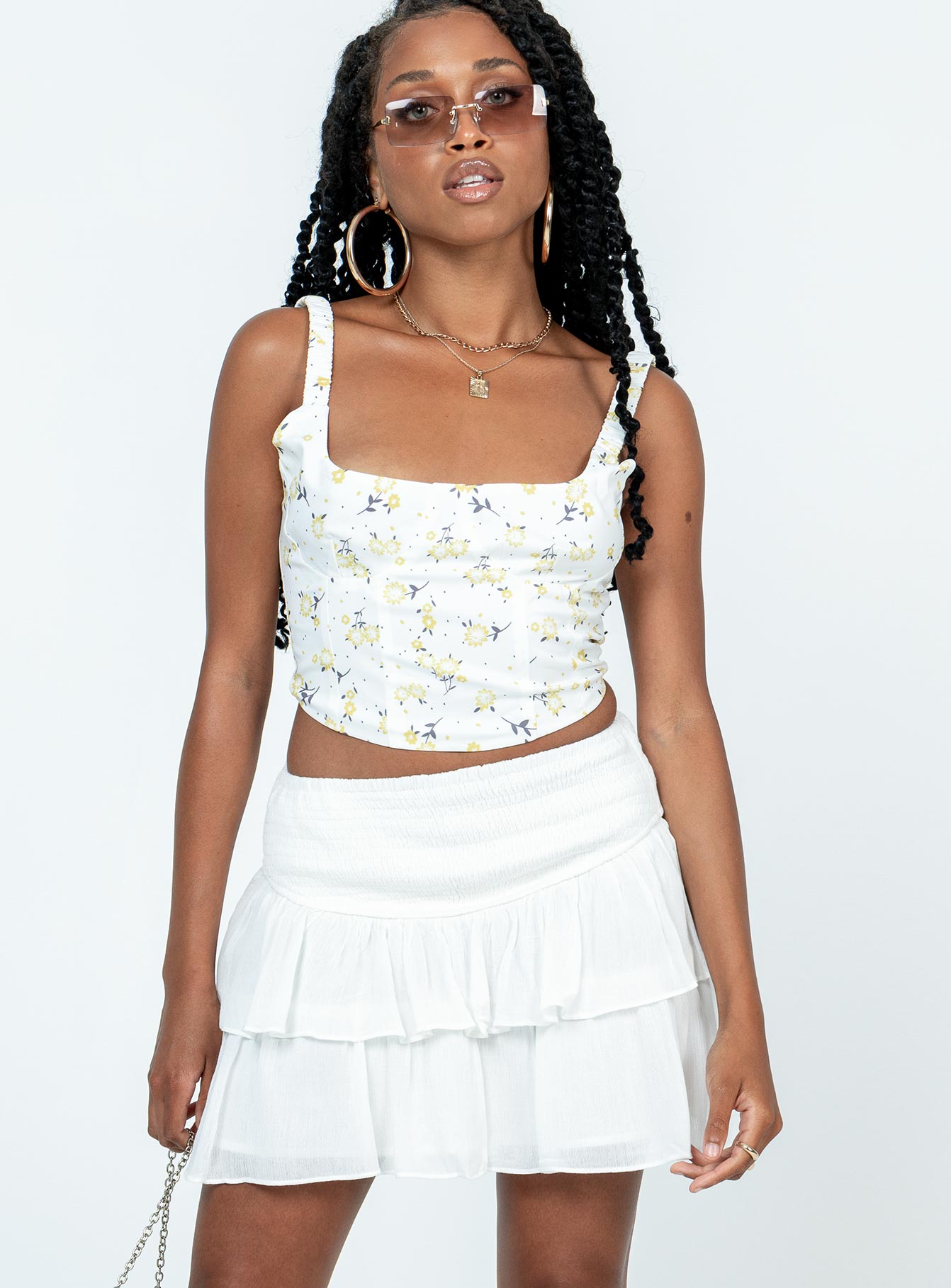 Willo Mini Skirt White - Image 2