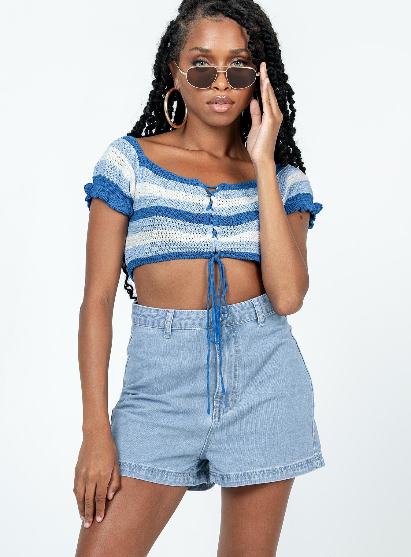 Dora Denim Shorts Denim - Image 2