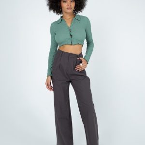 Ayla Linen Pants Grey