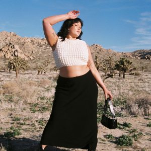 Jodie Maxi Skirt Black Curve