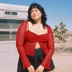 Tallah Two Piece Bolero Top Red Curve