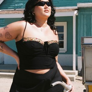 Sarella Bustier Top Black Curve